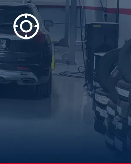 Frenos: póster provisional sobre una foto del taller Solutions Motors